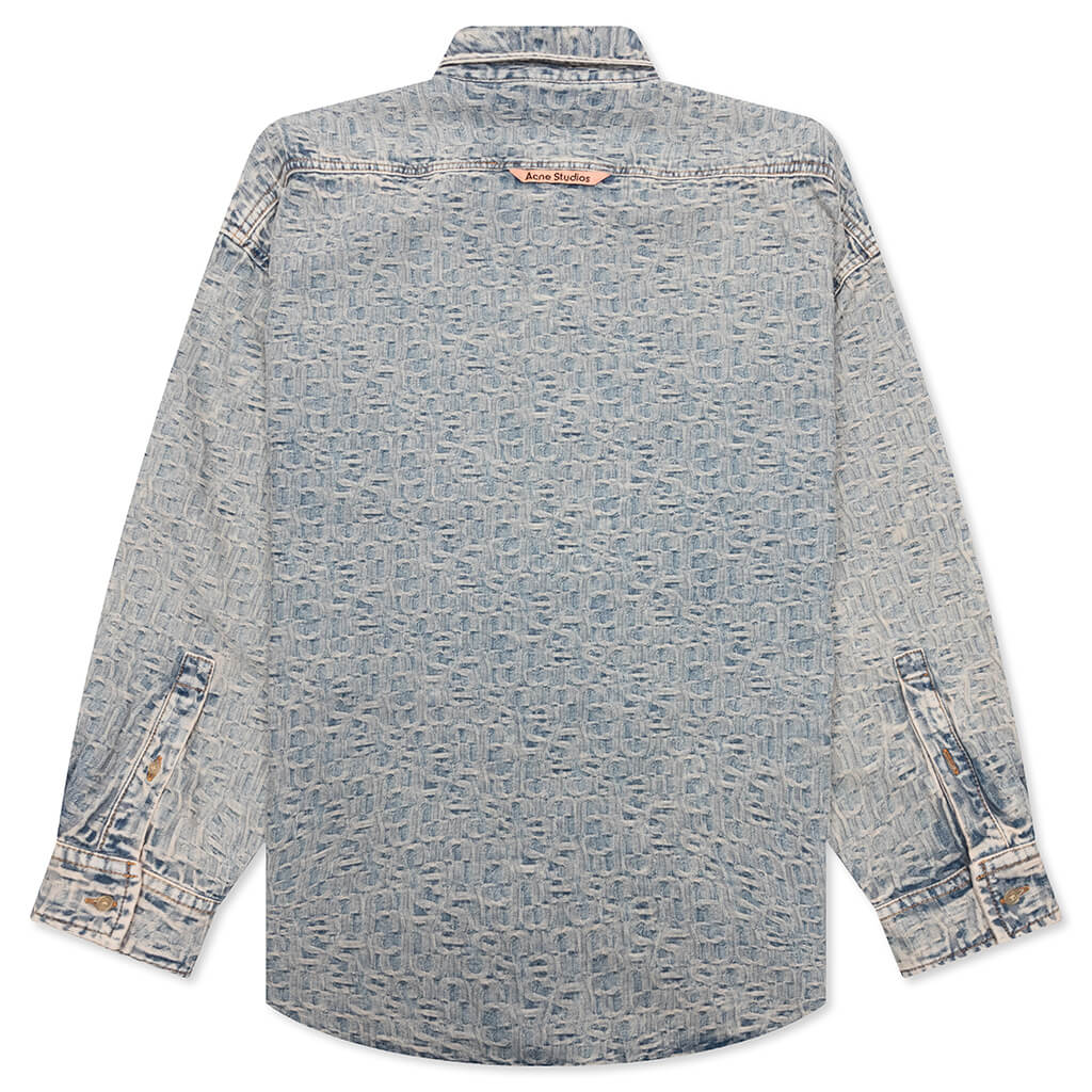 Monogram Shirt Blue Beige