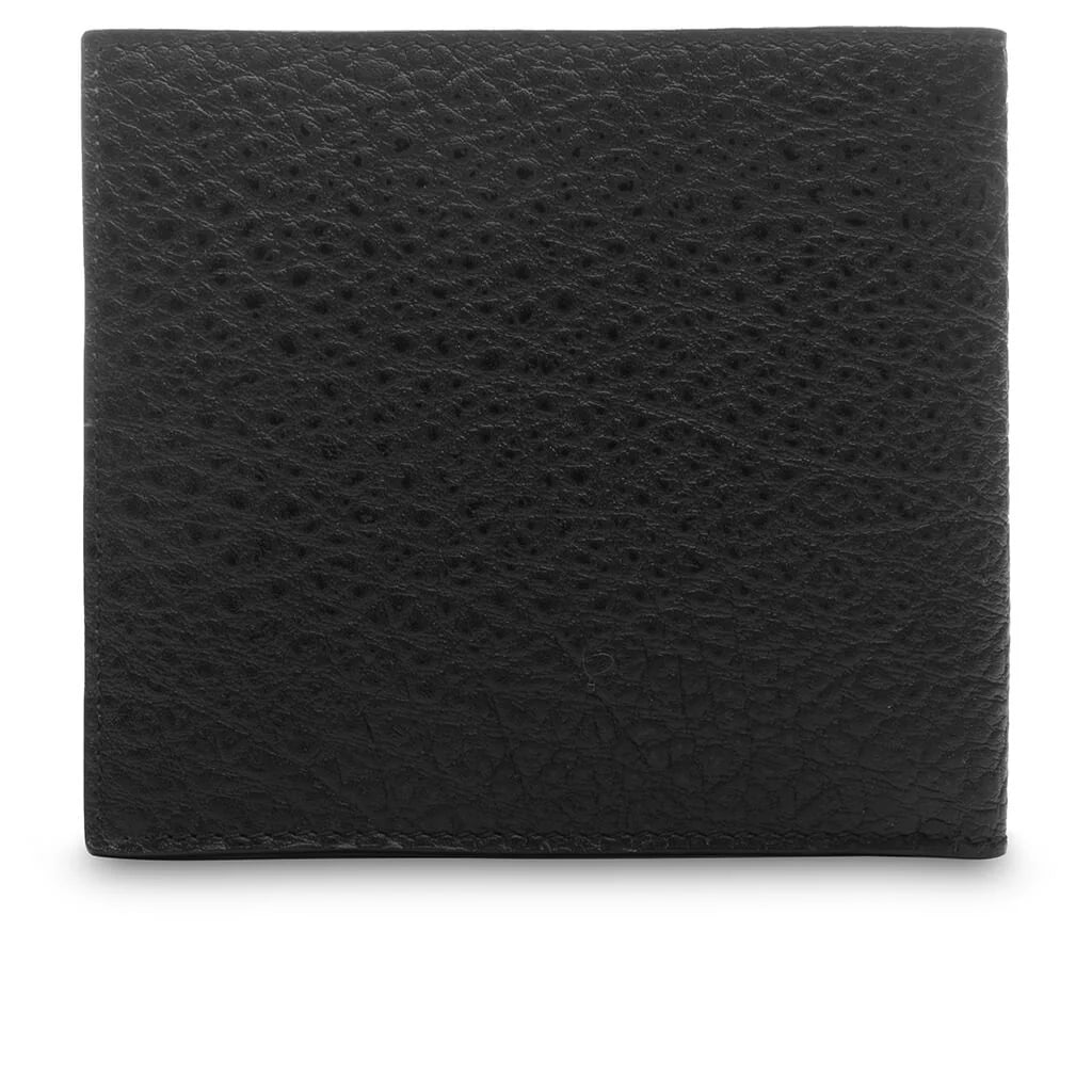 Folded Leather Wallet Fn Ux Slgs000286 Black