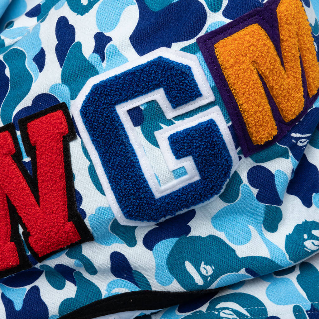 Abc Camo Shark Full Zip Hoodie Blue