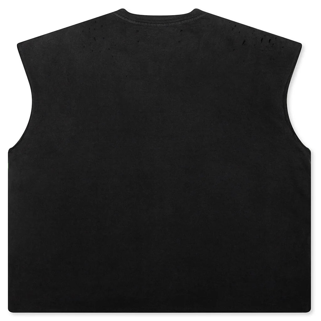 Worldwide Cut Off Tee Washed Black