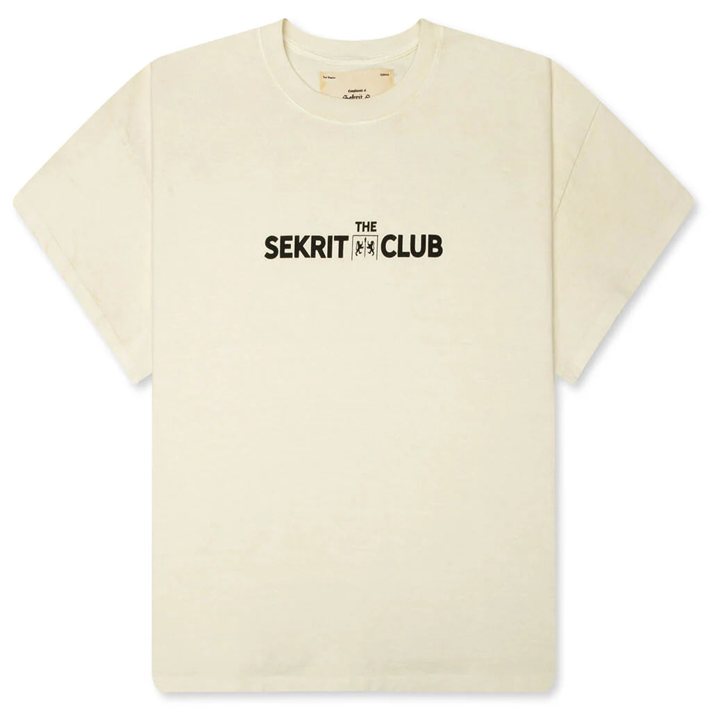 SEKRIT Club T Shirt Dirty White