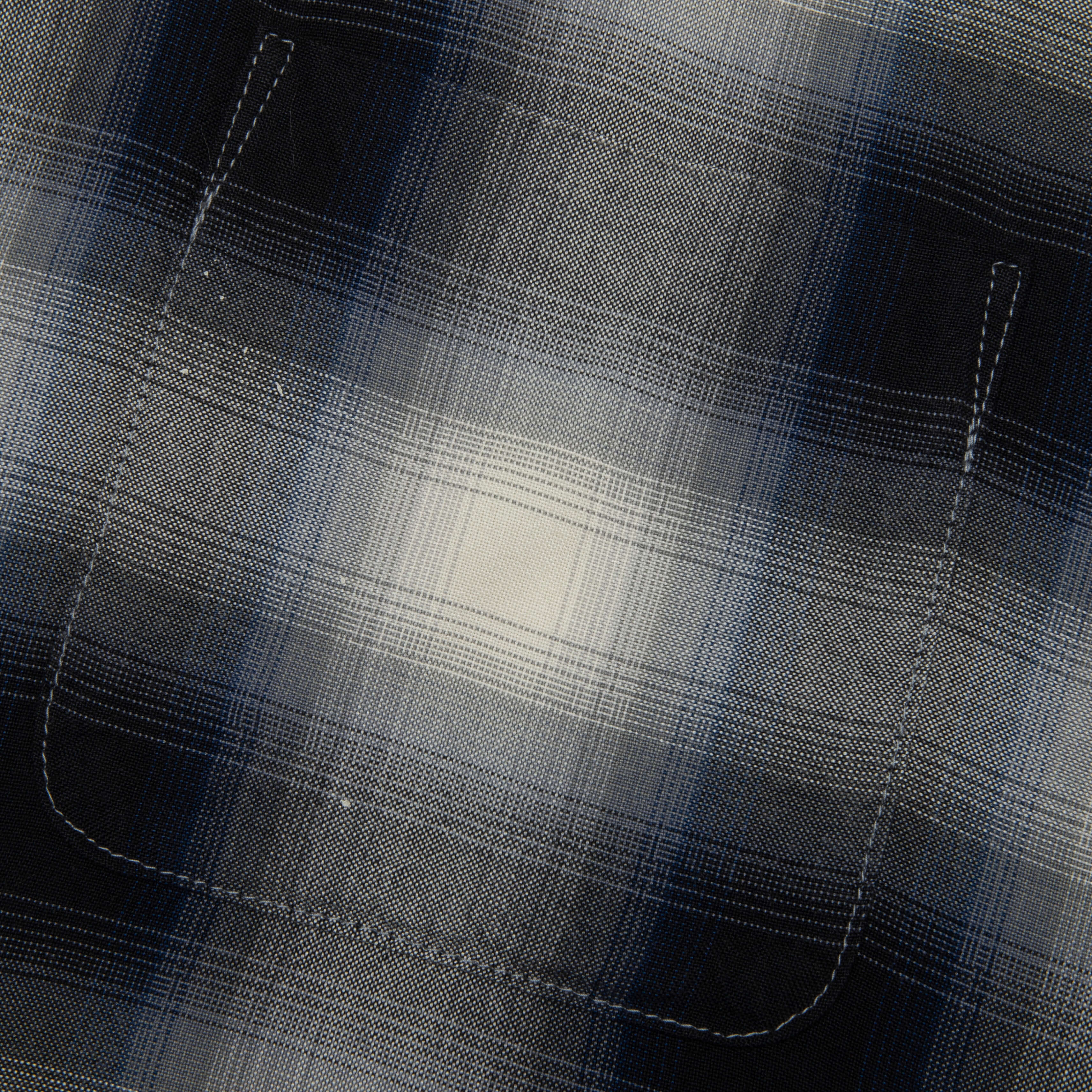 Saint Michael x Lastman Mx6 Checkered L S Buttonup Shirt Navy