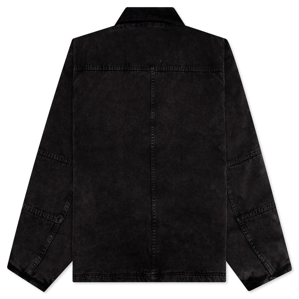 Washed Canvas Shop Jacket Black