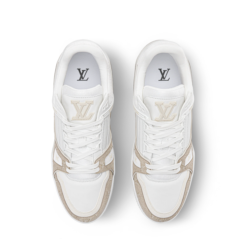 Louis Vuitton LV Trainer Beige Monogram Leather Sneaker