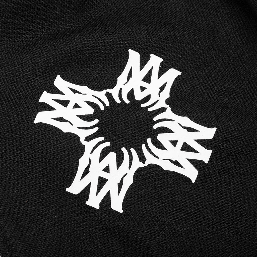 MA Quad Zip Up Hoodie Black