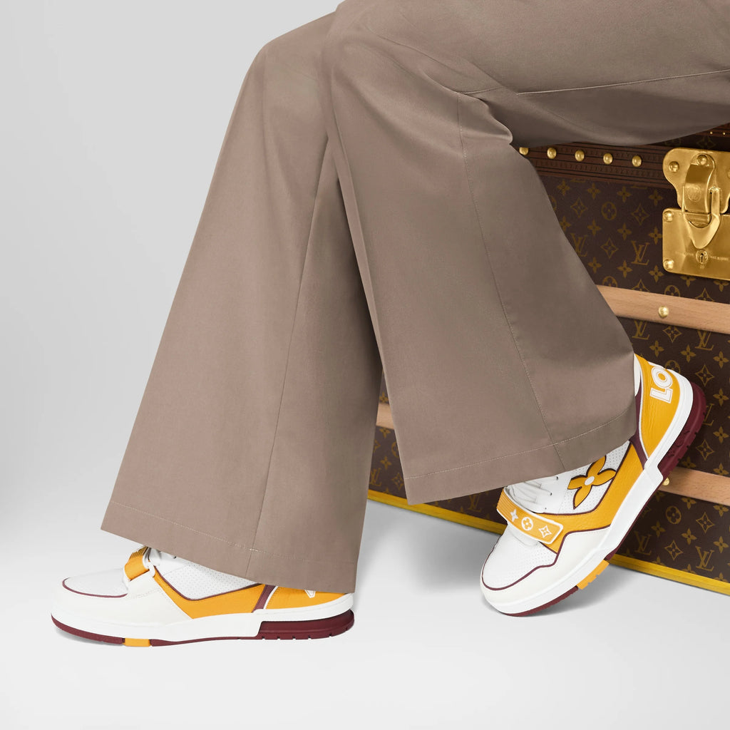 Louis Vuitton LV Trainer Yellow Velcro Strap Sneaker
