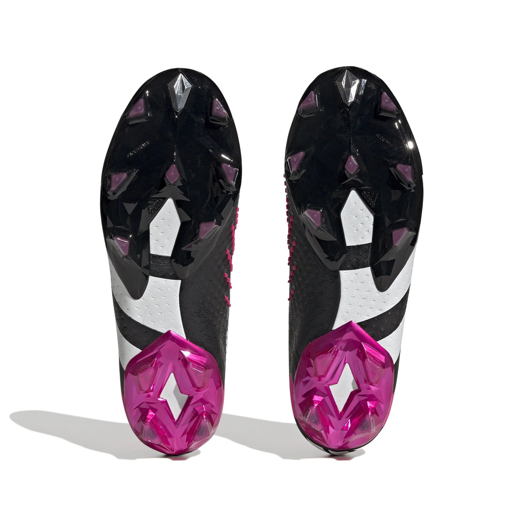 adidas Predator Accuracy FG Firm Ground Soccer Cleats Black White Shock Pink