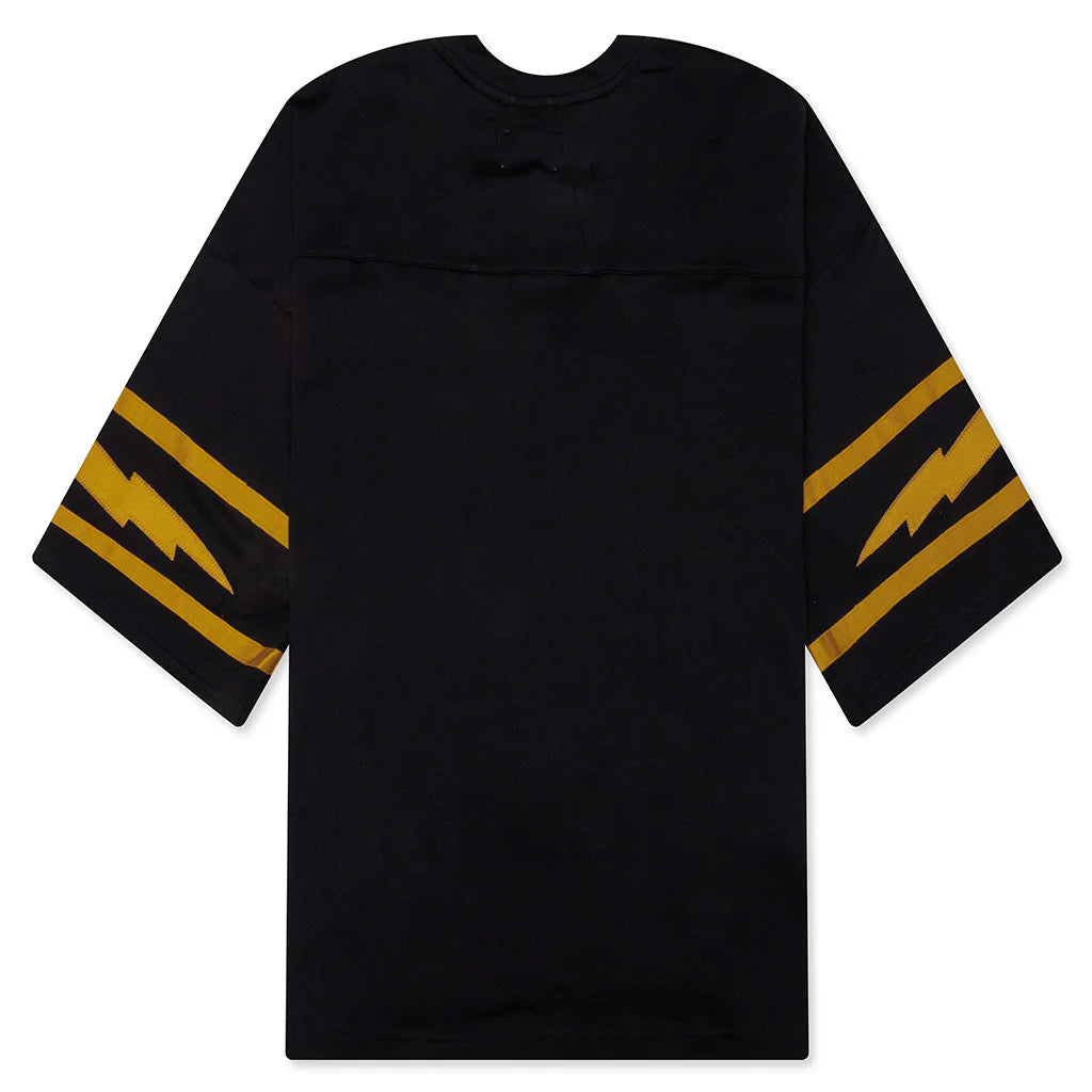 Monaco Football Jersey Vintage Black Yellow