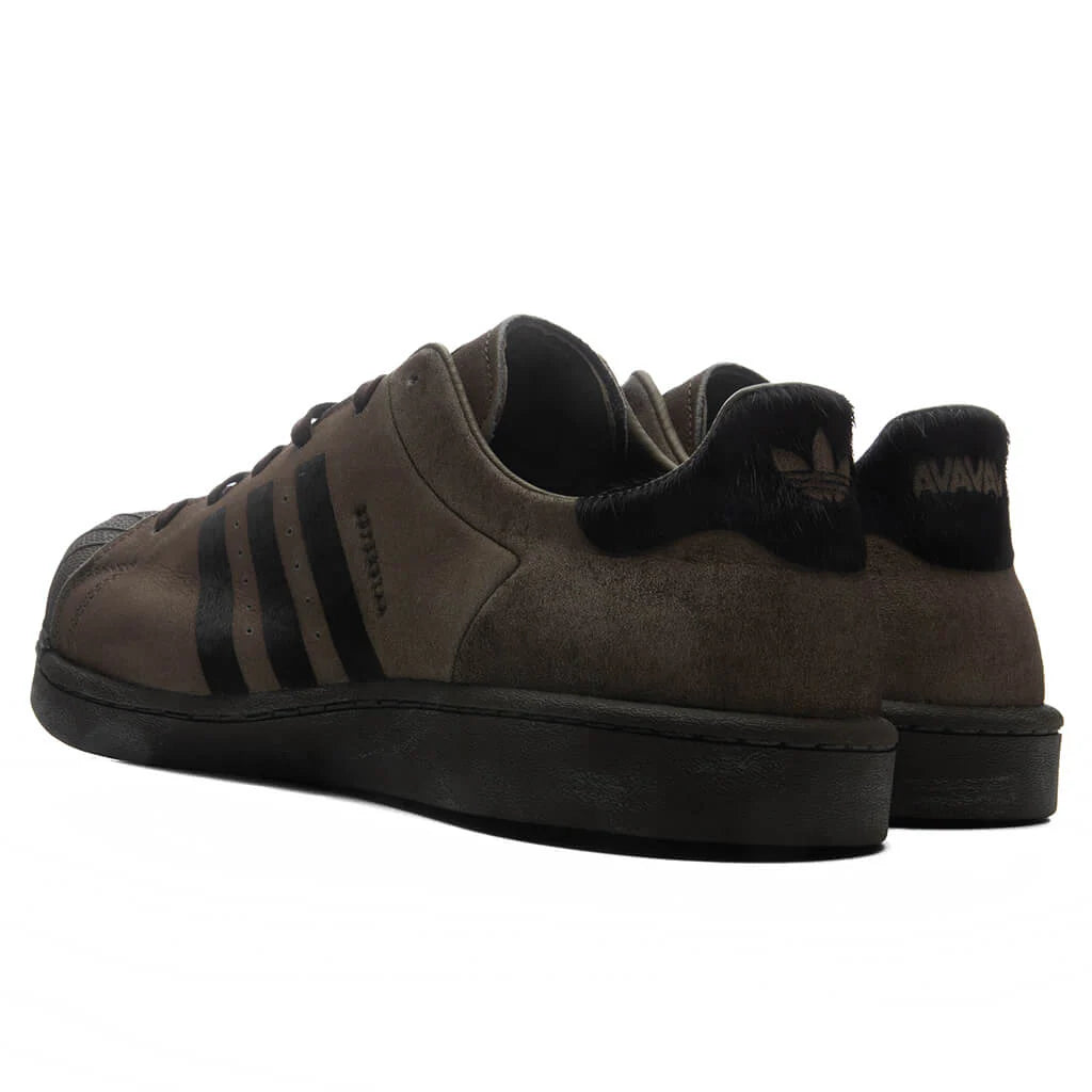 adidas Originals x Avavav Womens Superstar Dark Brown Dark Brown Supplier Color
