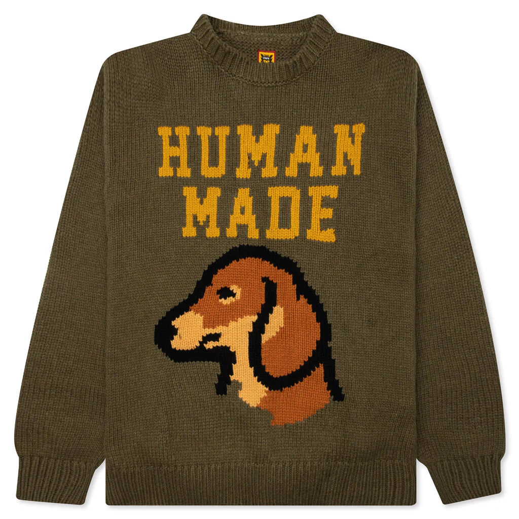 Dachs Knit Sweater Green