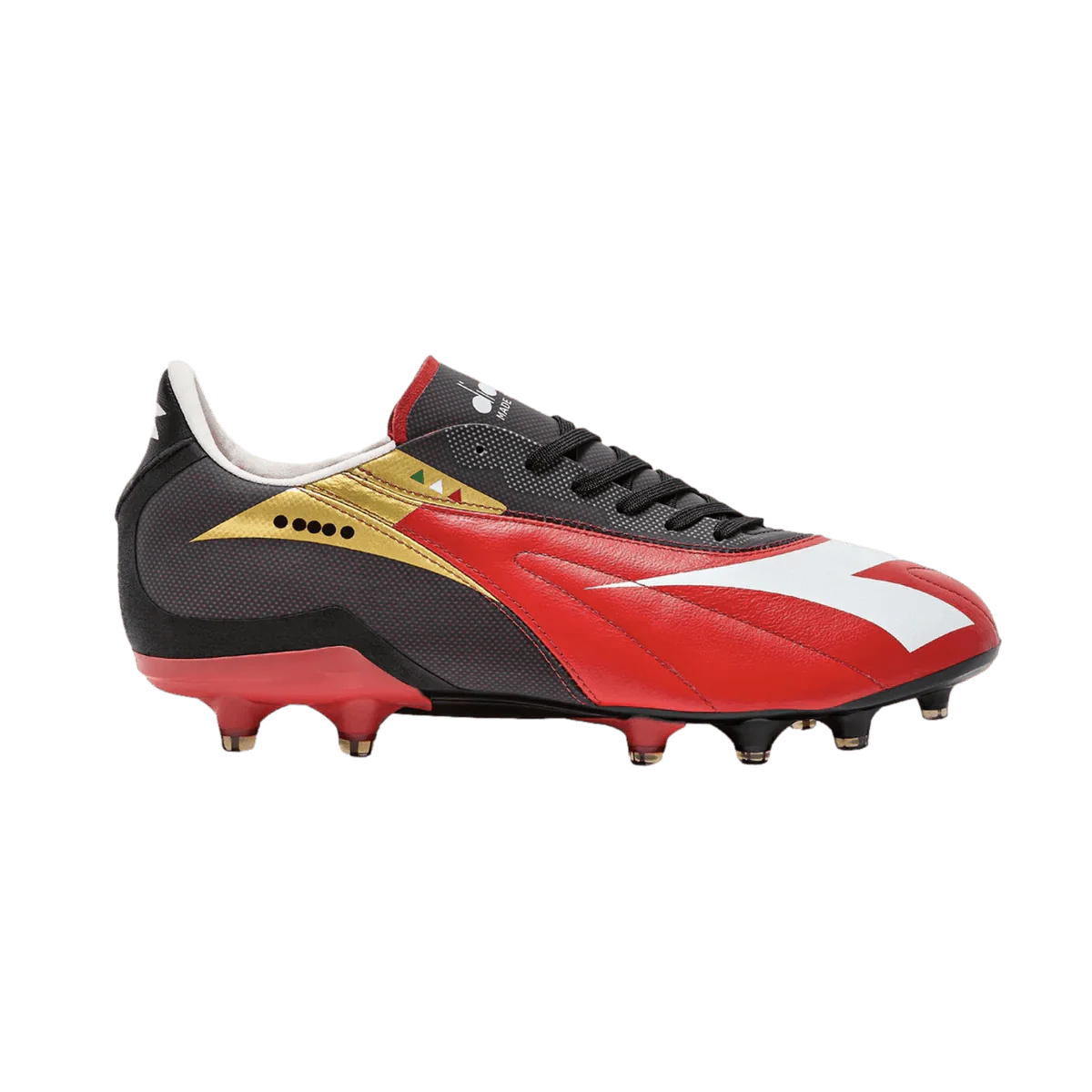 Diadora Maximus Veloce ITA SLX FG Firm Ground Boots Red White Black