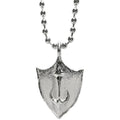 TC Shield Necklace Silver