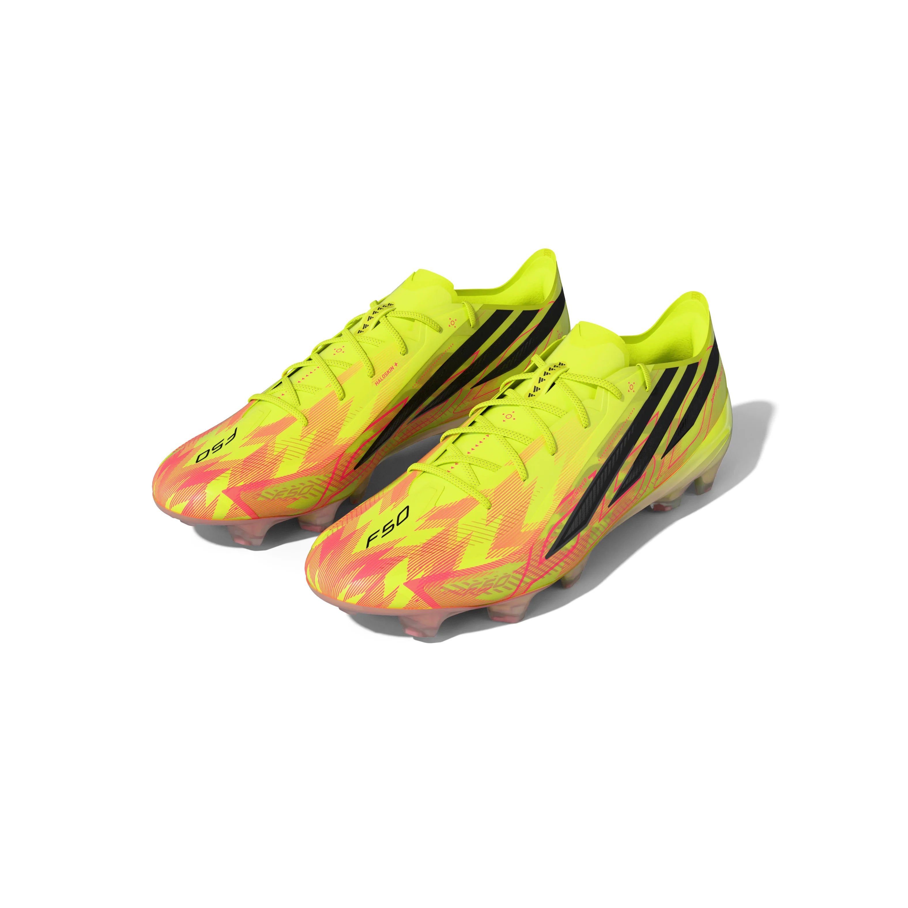 adidas F50 Hyperfast Elite Firm Ground Mens Soccer Cleats Yellow Black