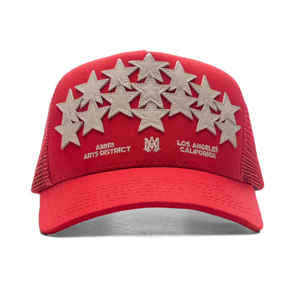Stars Trucker Hat Red