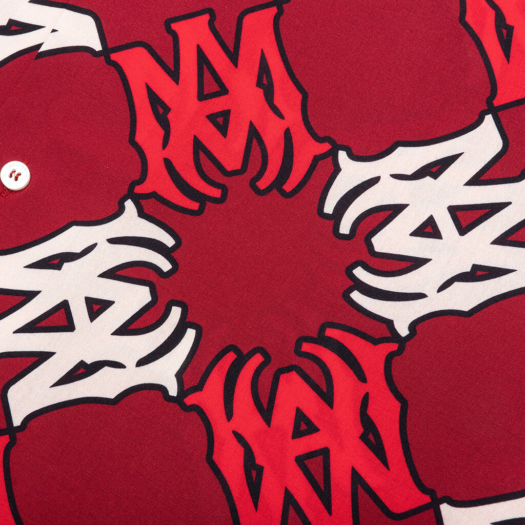 MA Quad Bowling Shirt Deep Red