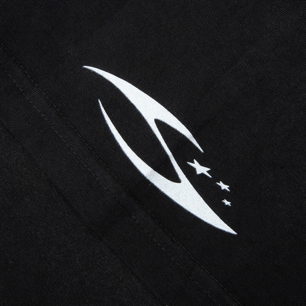 H Cursive Logo T Shirt Black