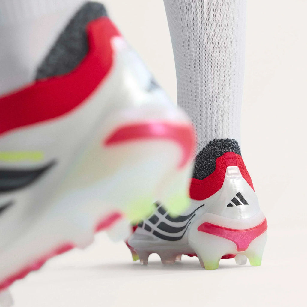 adidas Predator Elite Laceless FG Firm Ground Mens Soccer Cleats Red Black White