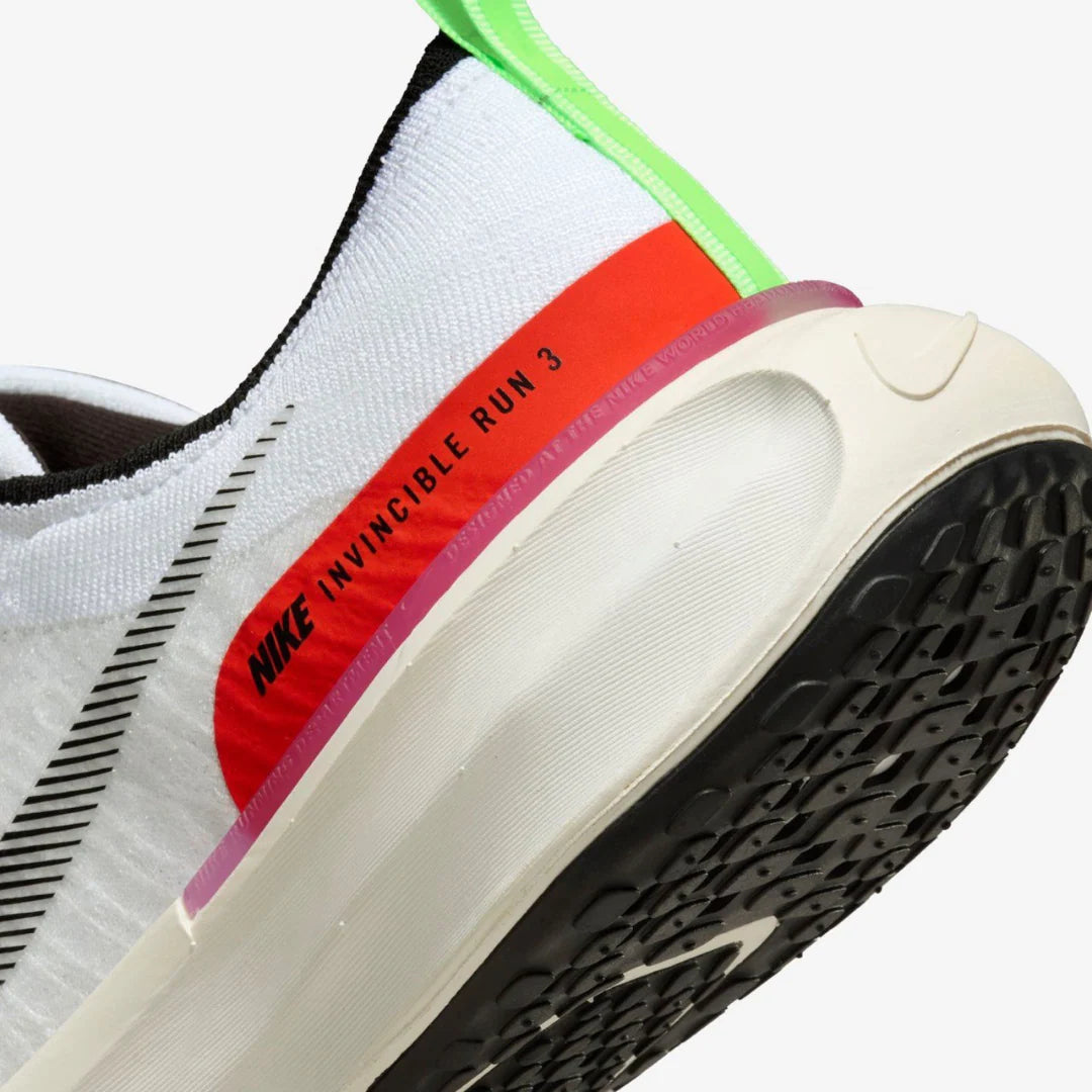 Nike Invincible Run 3 Branco Lime Blast Blue Lightning Preto