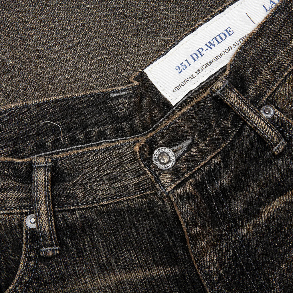 Savage Denim DP Wide Pants Black