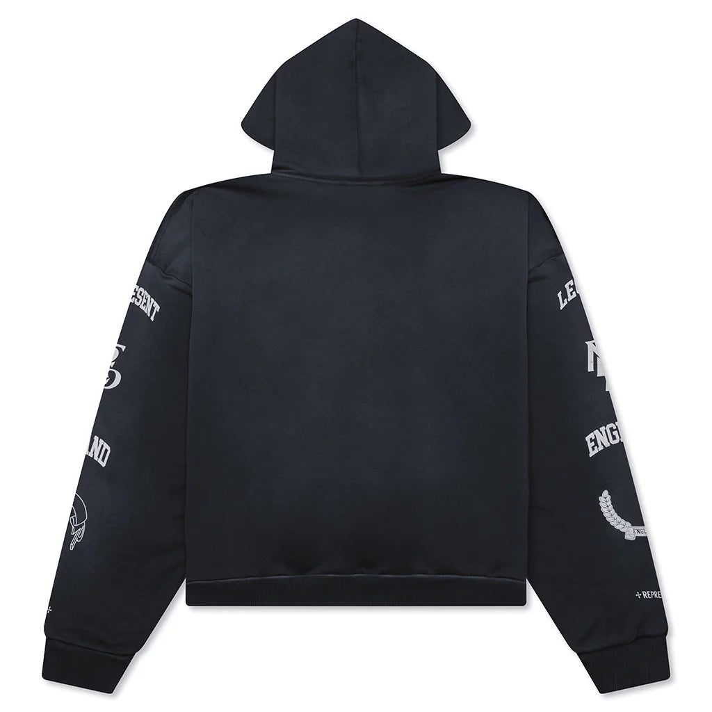 Legacy Crest Hoodie Stained Black