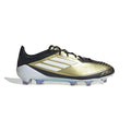 adidas F50 Elite FG Messi Firm Ground Soccer Cleats Gold White Black