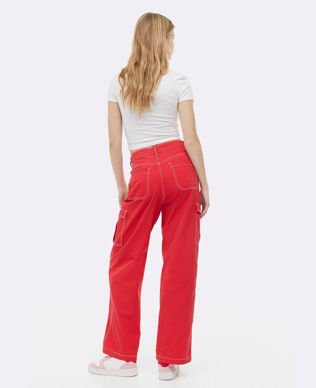 Solid Cargo Pant