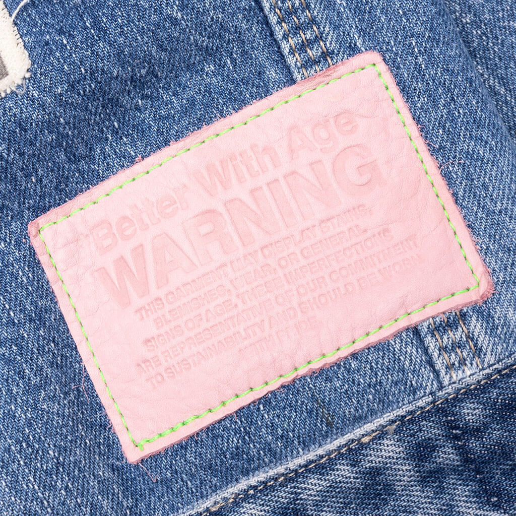 Rock City Reconstructed Denim Jacket Indigo