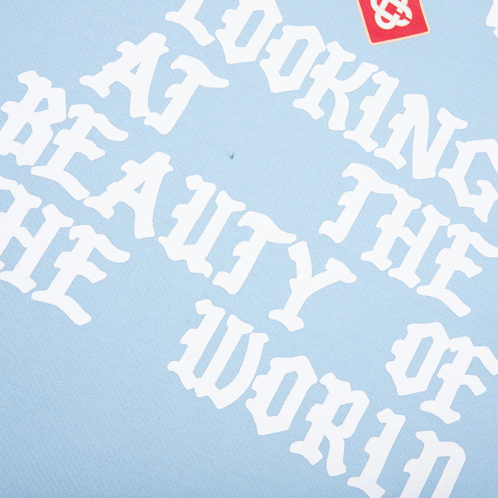 Looking at the Beauty of the World Sweatshirt Pale Blue