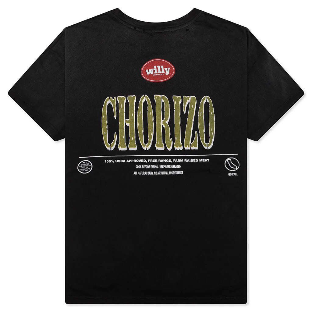 Chorizo Destroyed Easy Tee Washed Black