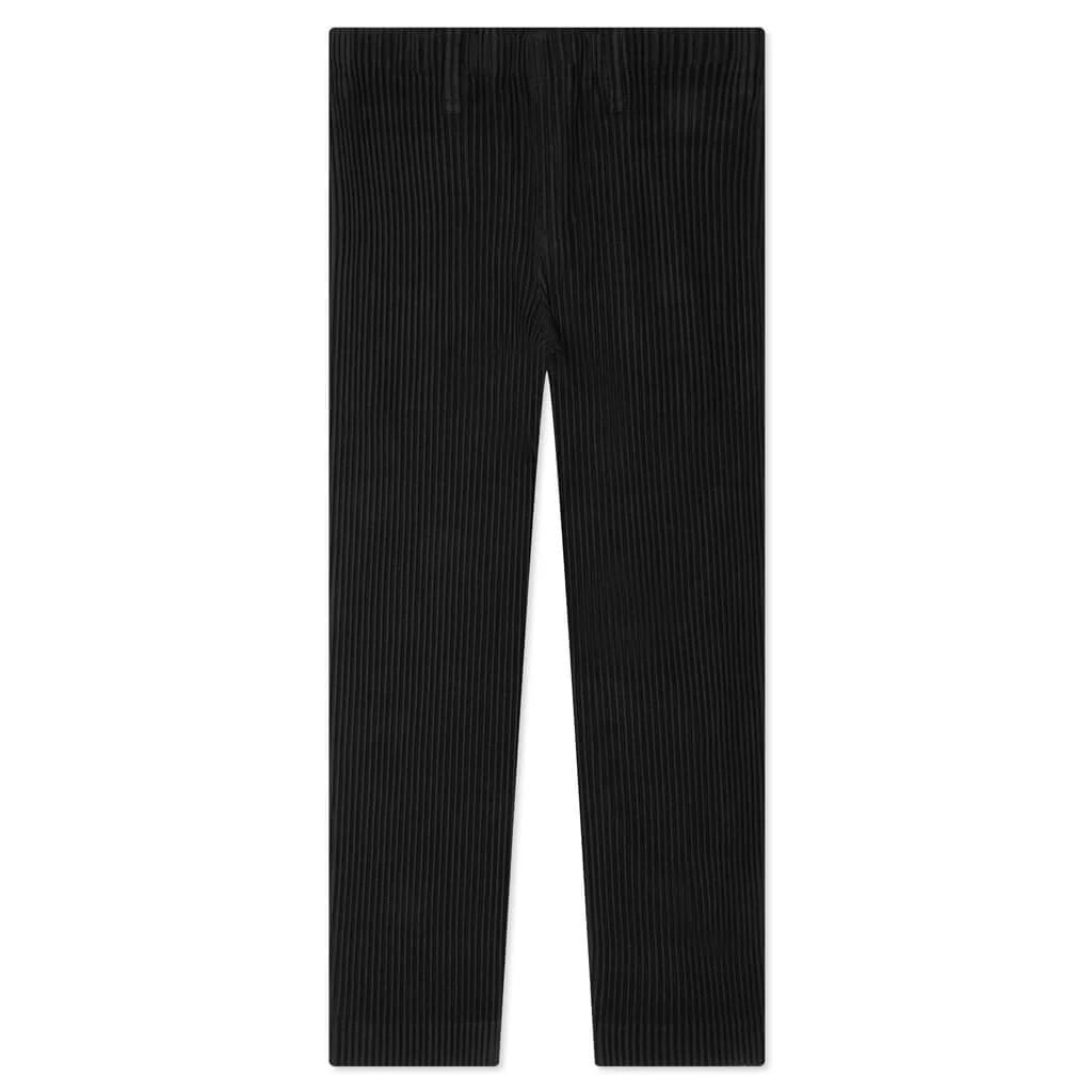 Straight Basics Pants Black