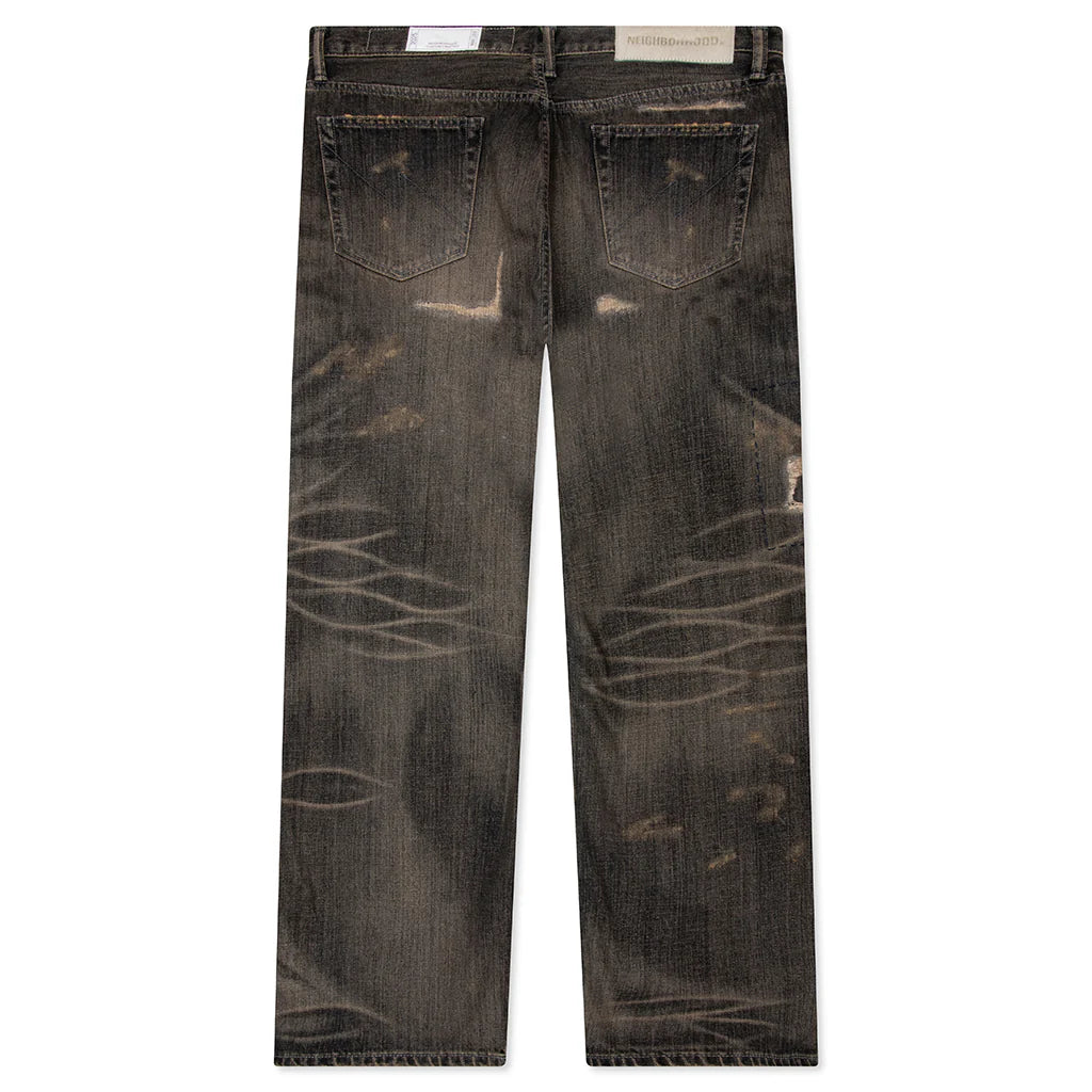 Savage Denim DP Wide Pants Black