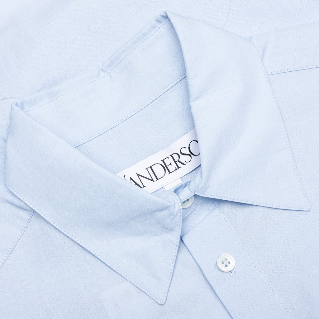 Window Embroidery Shirt Light Blue