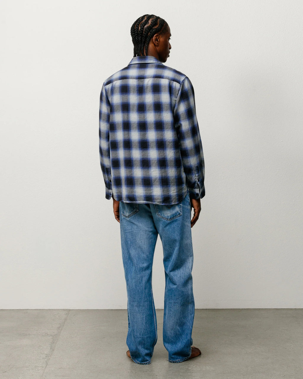 BEACH OMBRE PLAID SHIRT