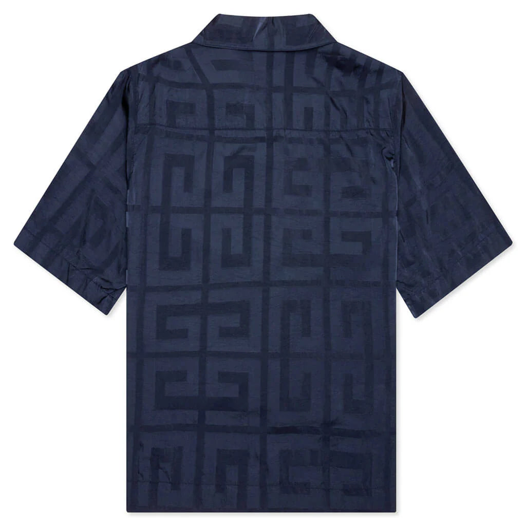 Boxy Fit S S Shirt Garment Dye Navy