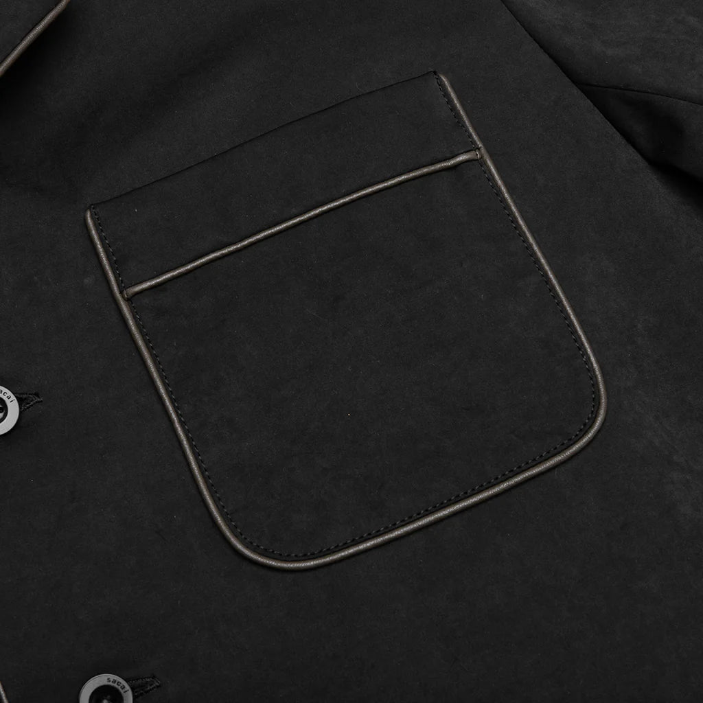 Faux Suede Jacket Black
