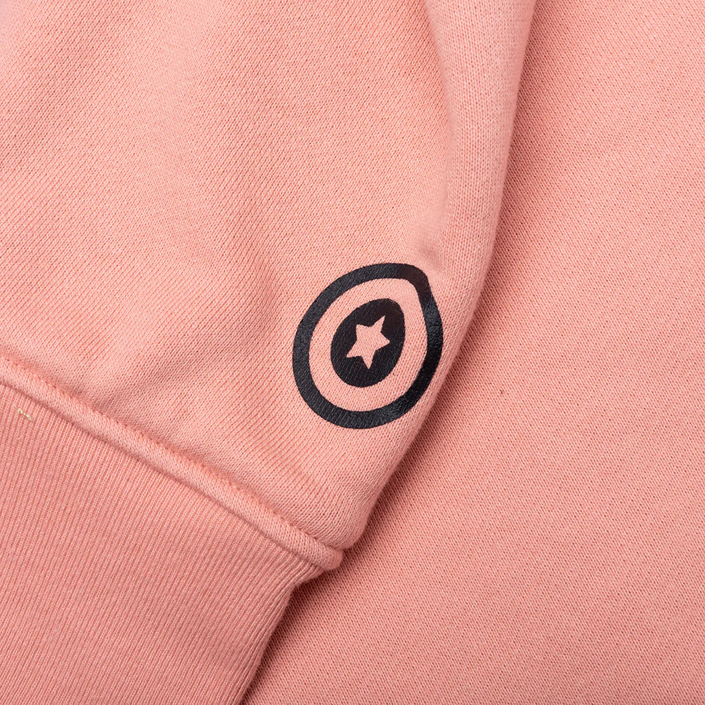 2nd Shark Full Zip Hoodie Pink