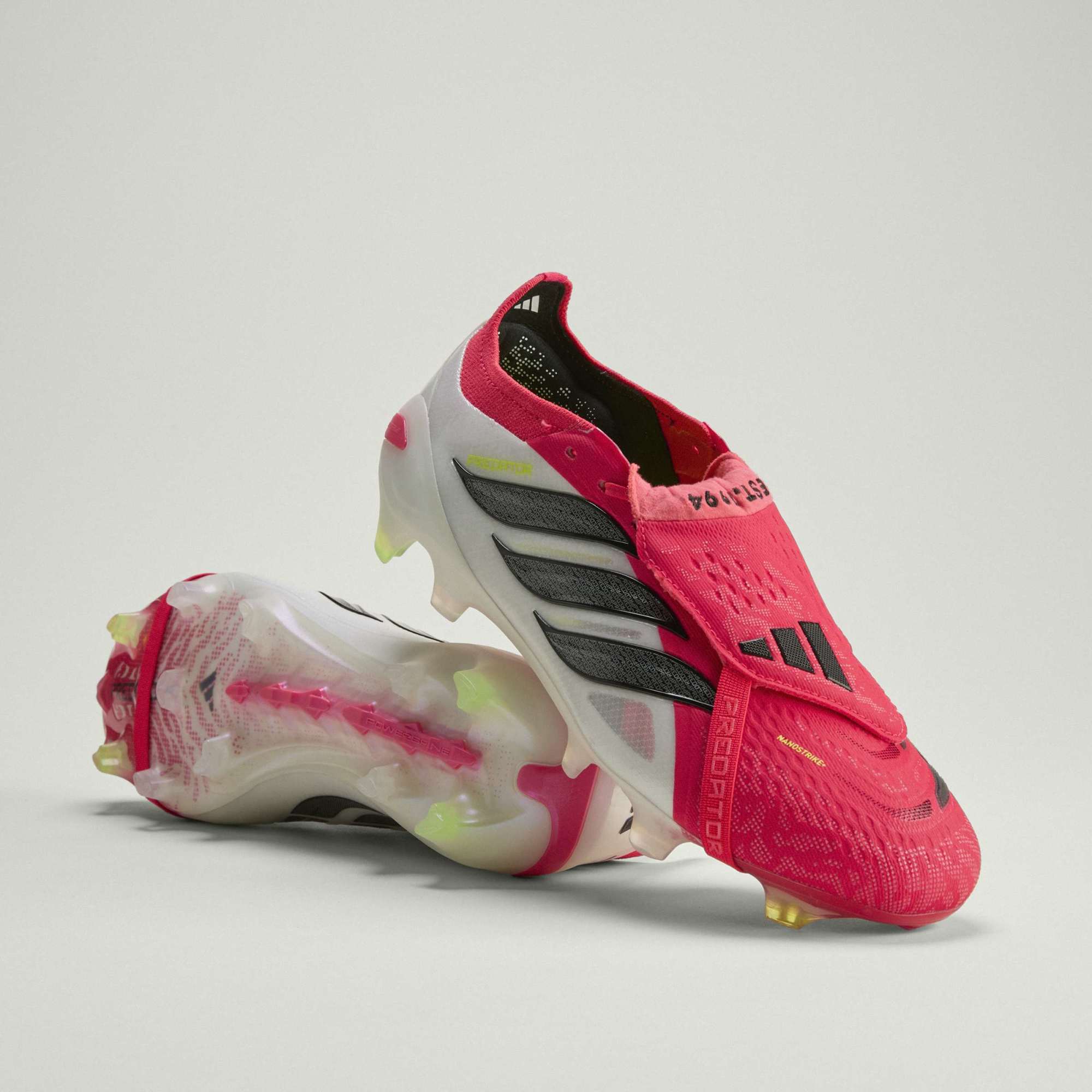 adidas Predator Elite Fold Over Tongue FG Firm Ground Mens Soccer Cleats Lucid Red Black White