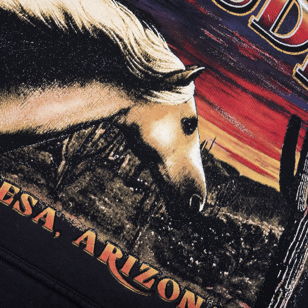 Mesa Stallion Hoodie Vintage Black Red Yellow
