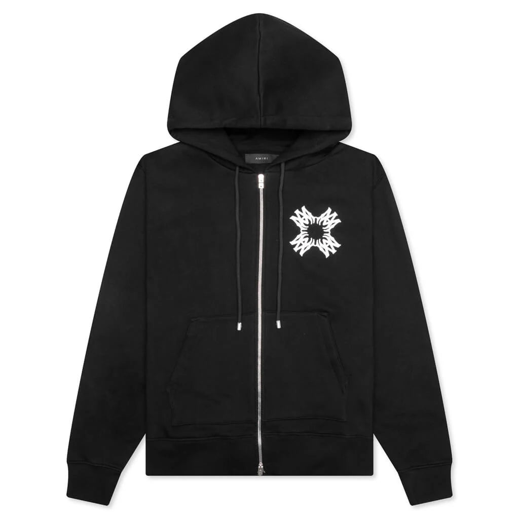 MA Quad Zip Up Hoodie Black