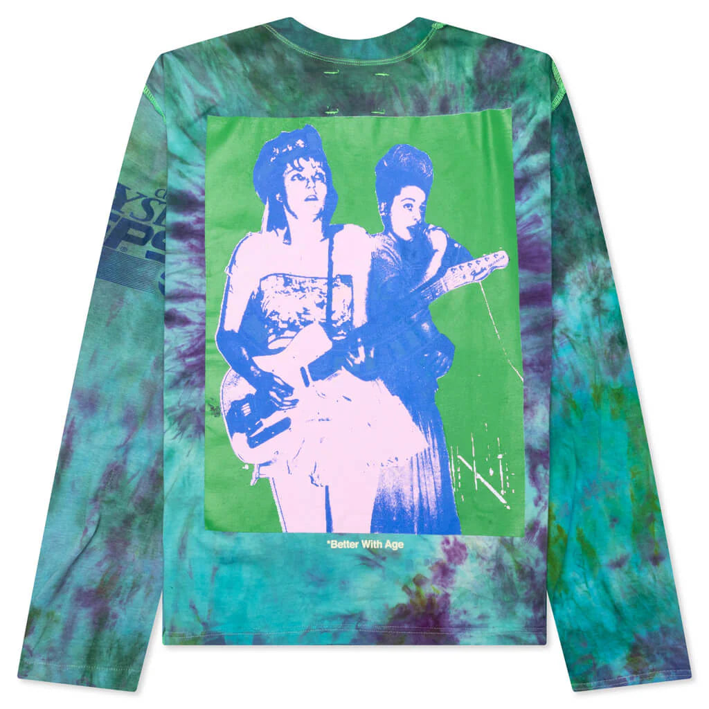 Encore Tie Dye Reversible L S Tee Multi
