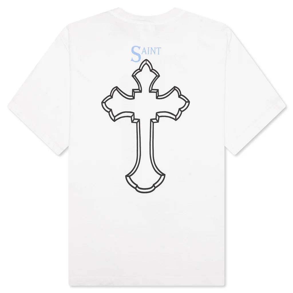 Saint Michael x 2Pac T Shirt White