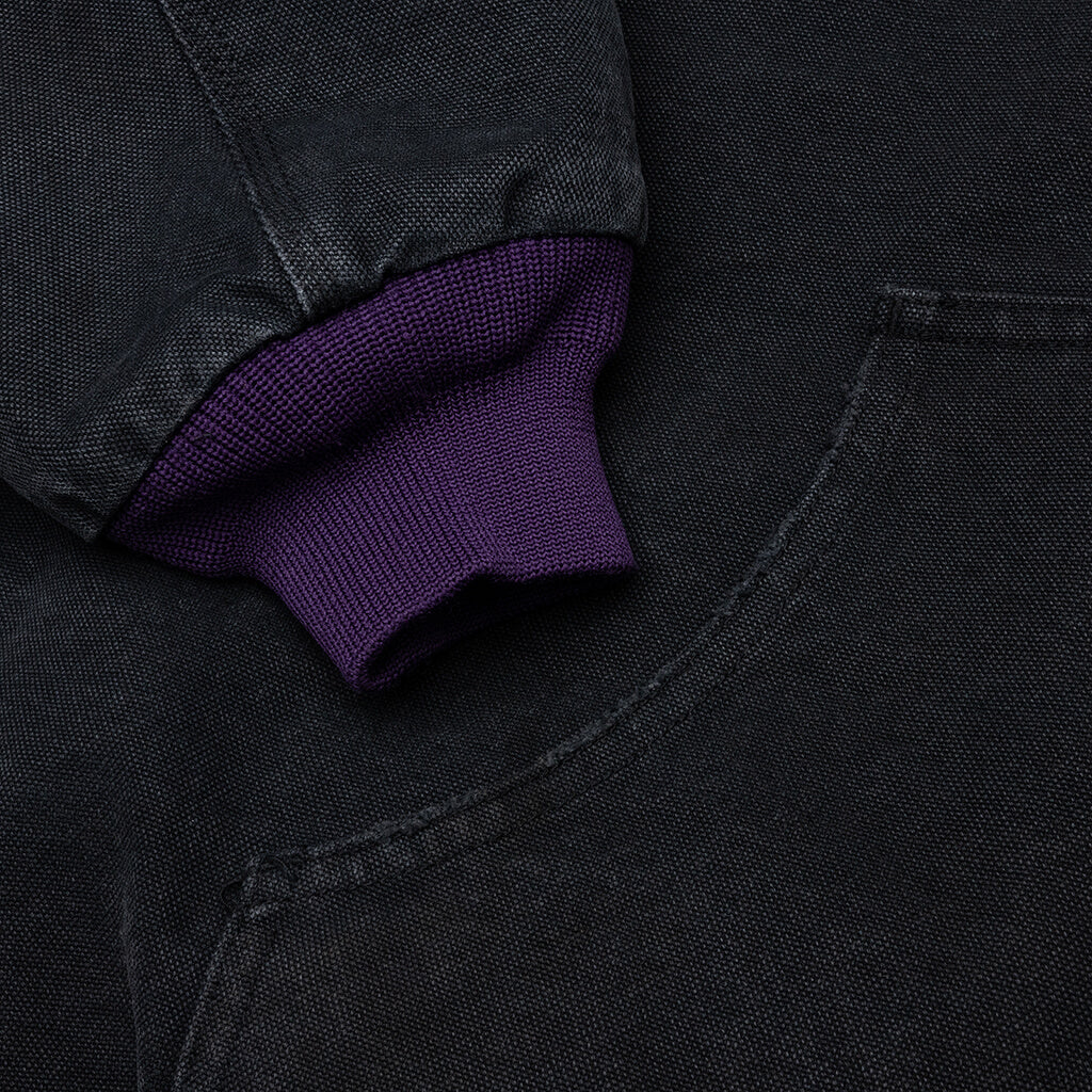 Zipped Work Hoody Black