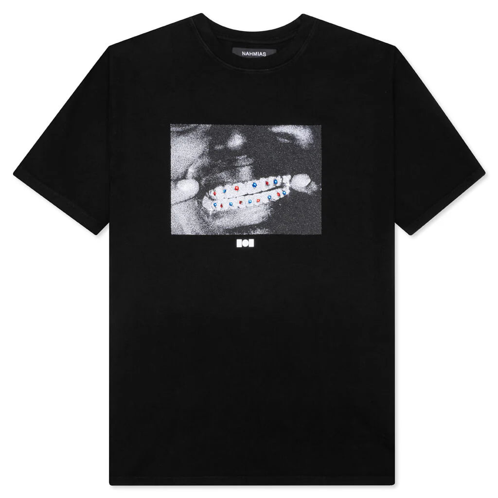 Nahmias x Kodak Black Crystal Grillz T Shirt Black