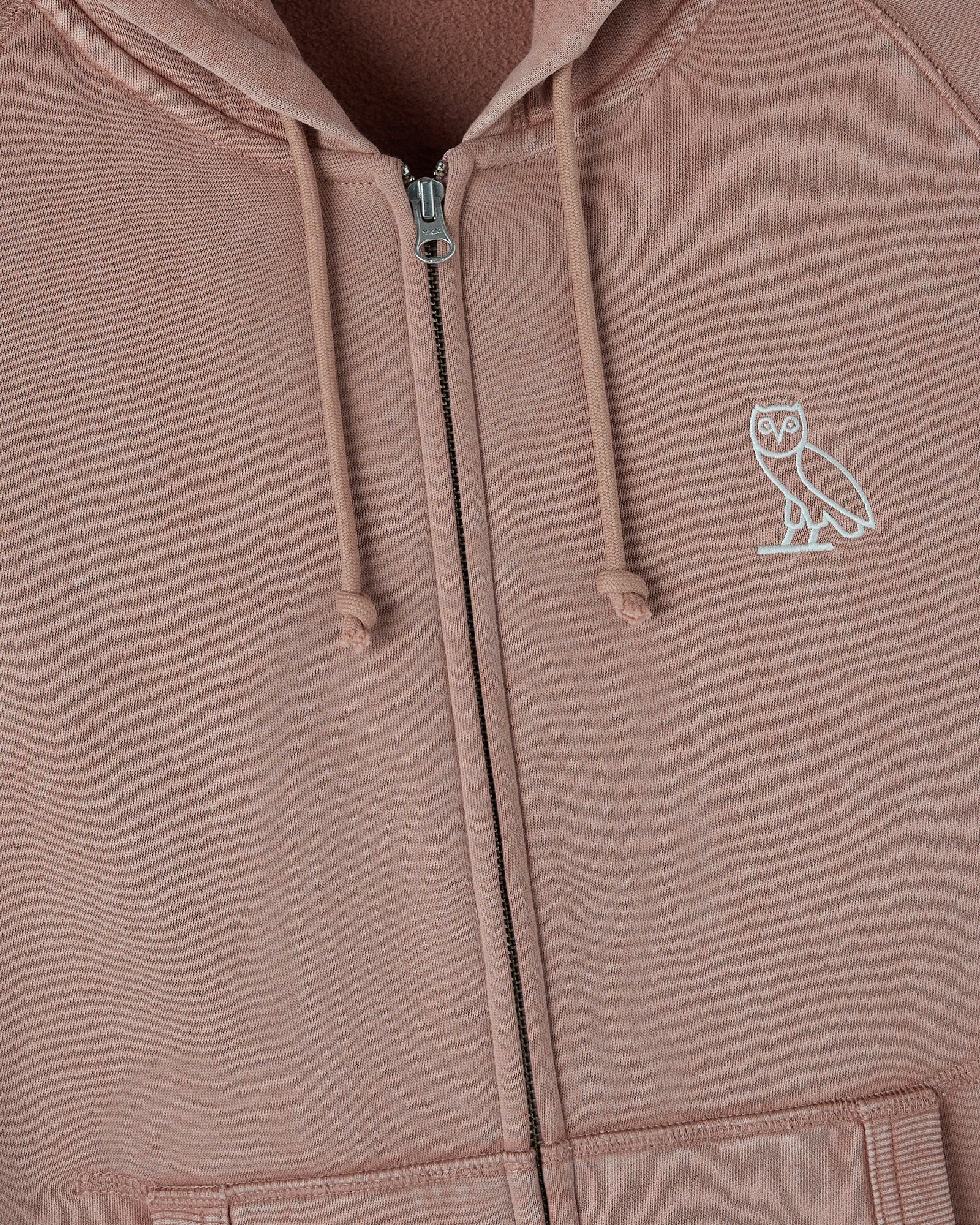 Muskoka Raglan Full Zip Hoodie Clay Pink