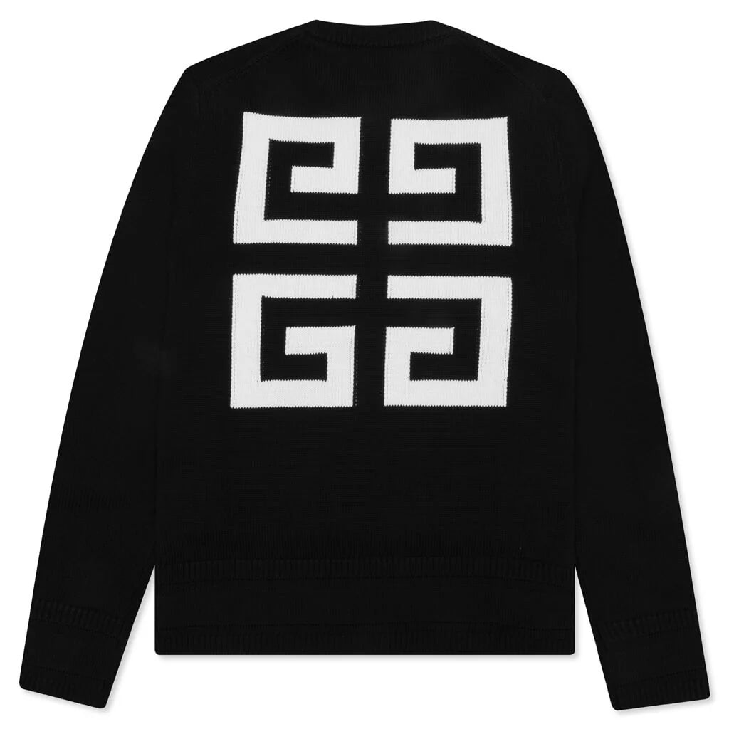4G Crewneck Sweater Black