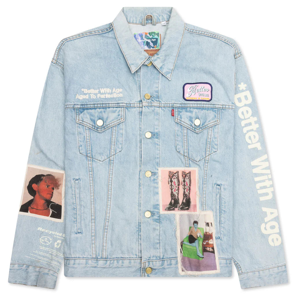 Portrait Denim Jacket Multi