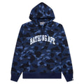 Color Camo Pullover Hoodie Navy