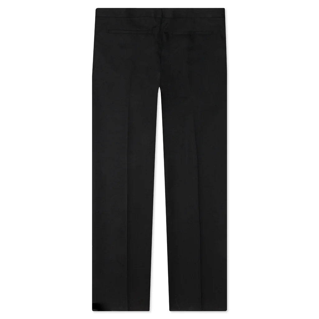 No Side Seam Trousers Black