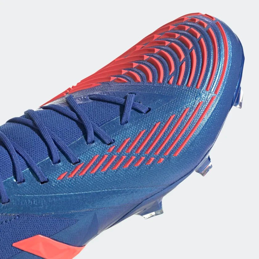 adidas Predator Edge1 Low FG Firm Ground Soccer Cleats Hi Res Blue Turbo Hi Res Blue