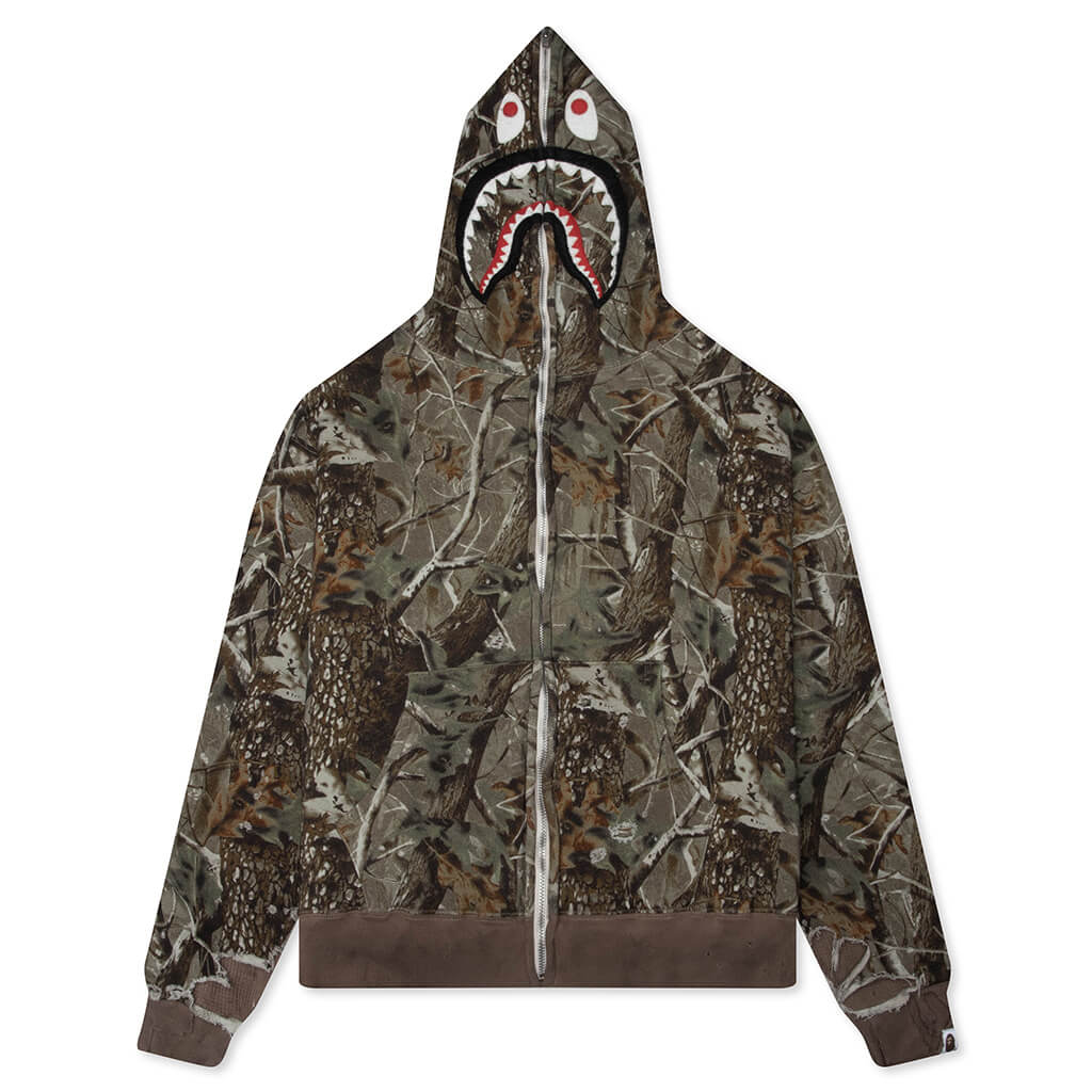 Saint M6 x BAPE Shark Zip Hoodie Wood Camo